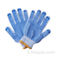 Glove a mano anti-slip Hespax Industria costruttiva punteggiata